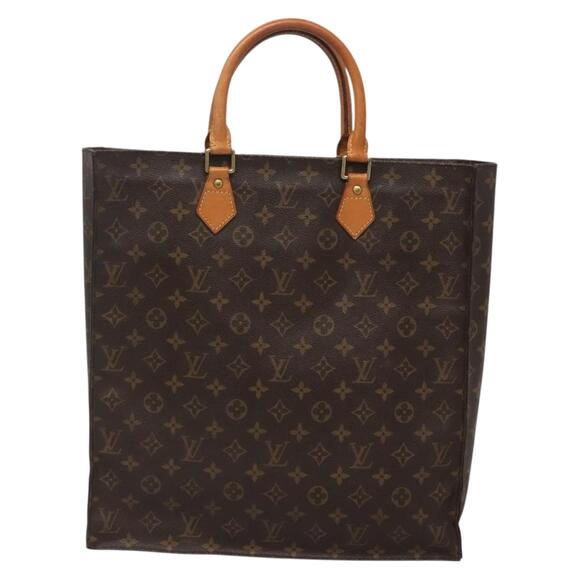 LOUIS VUITTON Monogram Sac Plat Hand Bag M51140 - Picture 2 of 12